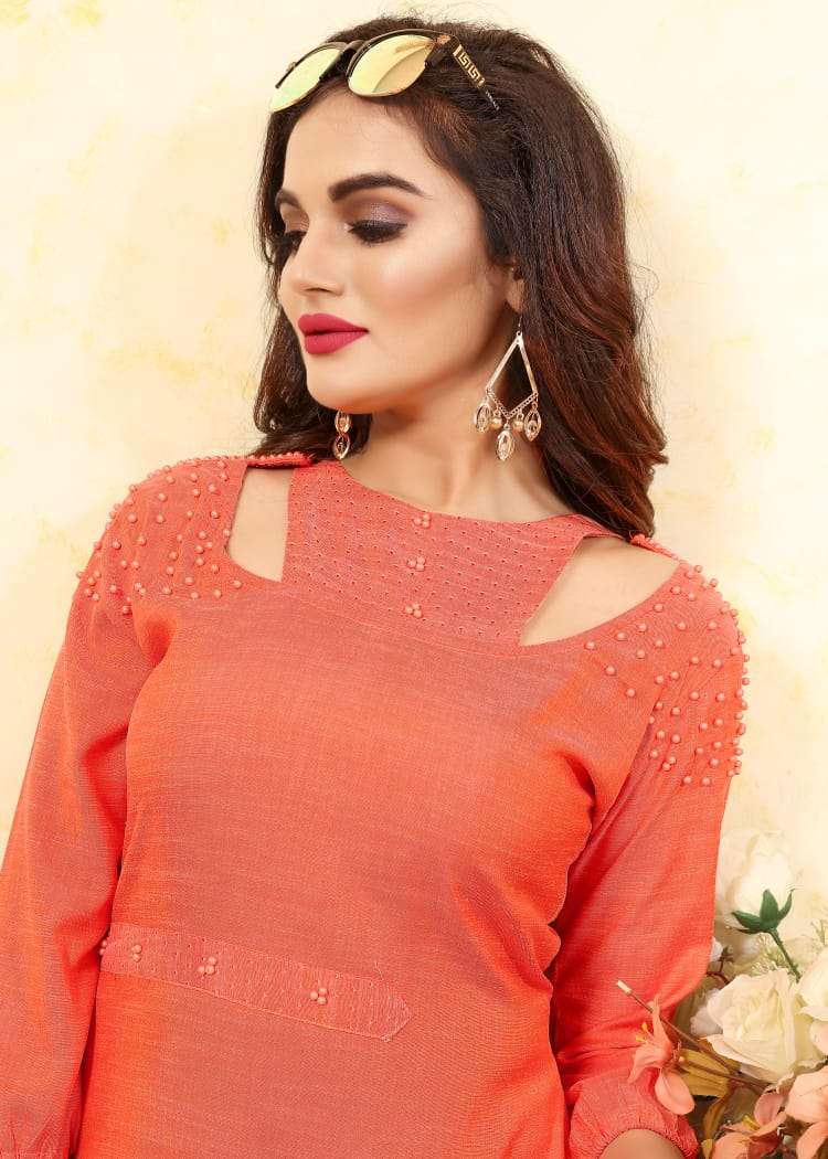 PURPLE BY NEETI CREATION 1001 TO 1007 SERIES BEAUTIFUL COLORFUL STYLISH FANCY CASUAL WEAR & ETHNIC WEAR & READY TO WEAR HEAVY RAYON KURTIS AT WHOLESALE PRICE